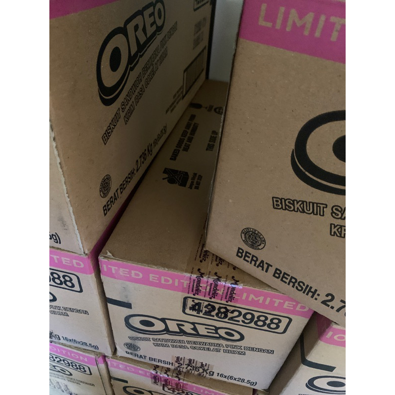 1 dus oreo blackpink limited (6 pack oreo + pc), 1 box = 16 pcs