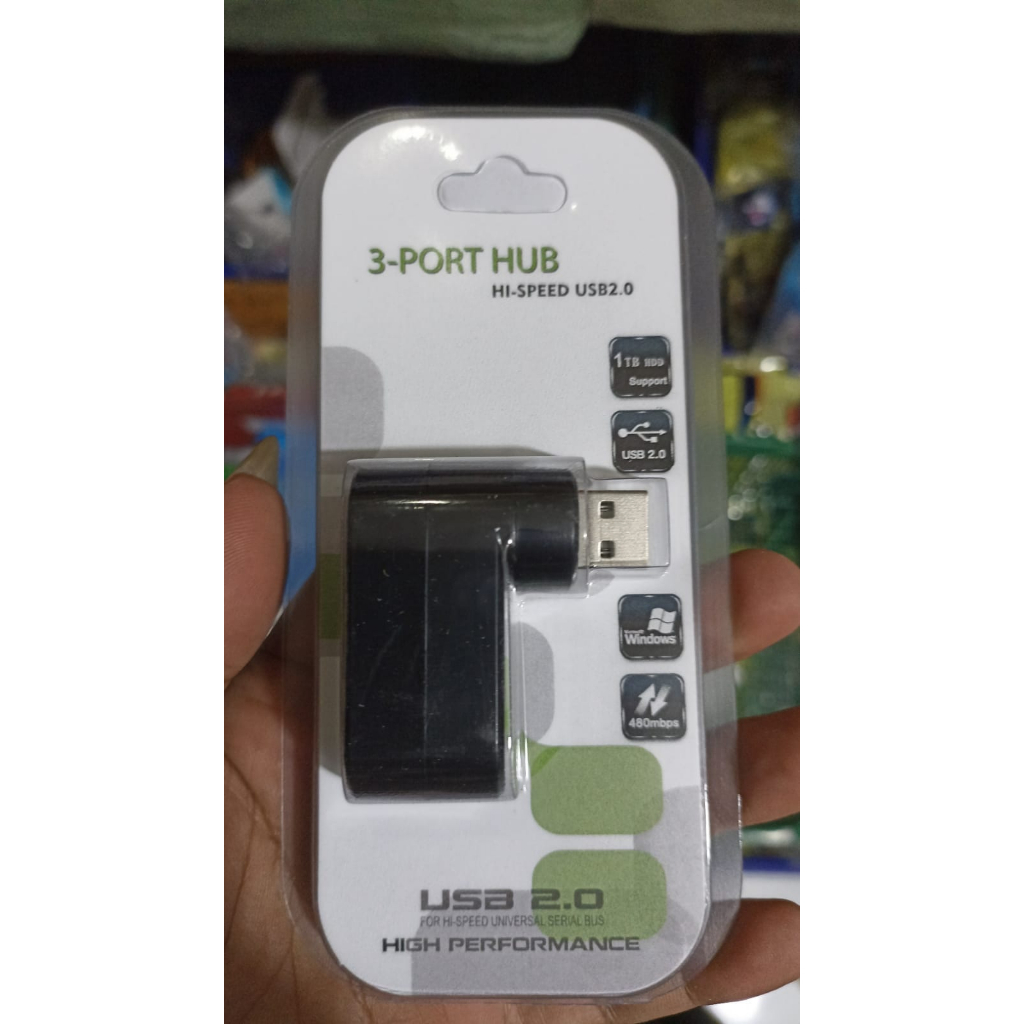 USB HUB 3 PORT ROTASI 180 DERAJAT HI SPEED