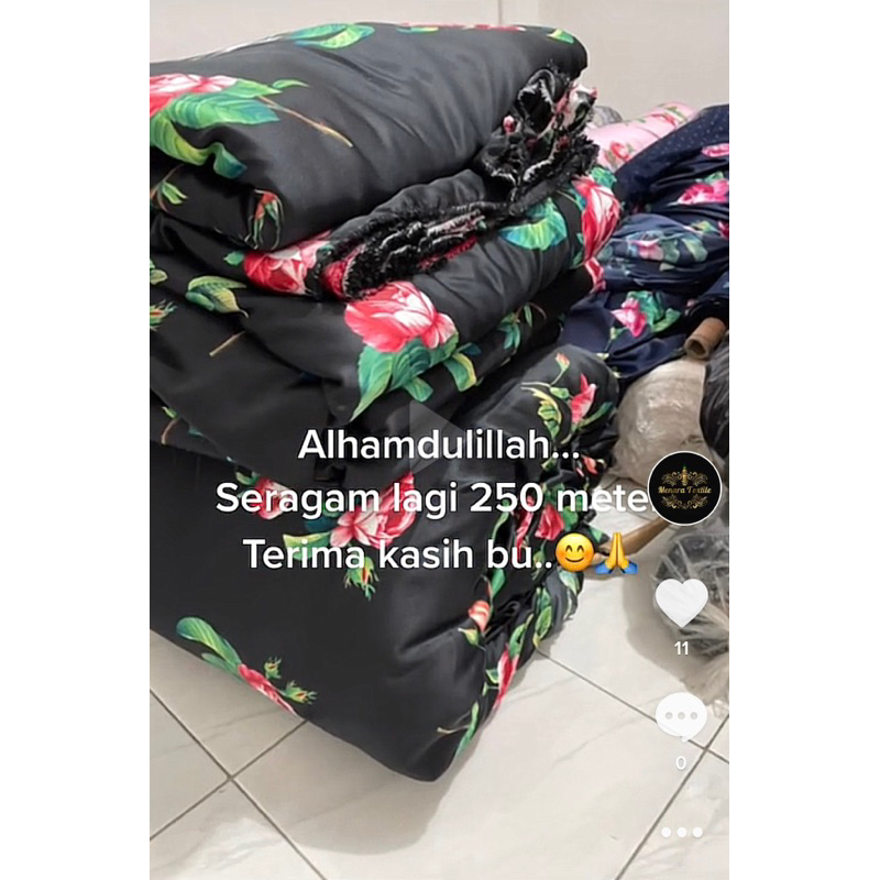 Kain Diorsilka / Royal maxmara lux / kain silk motif kembang bunga / bahan meteran murah terbaru