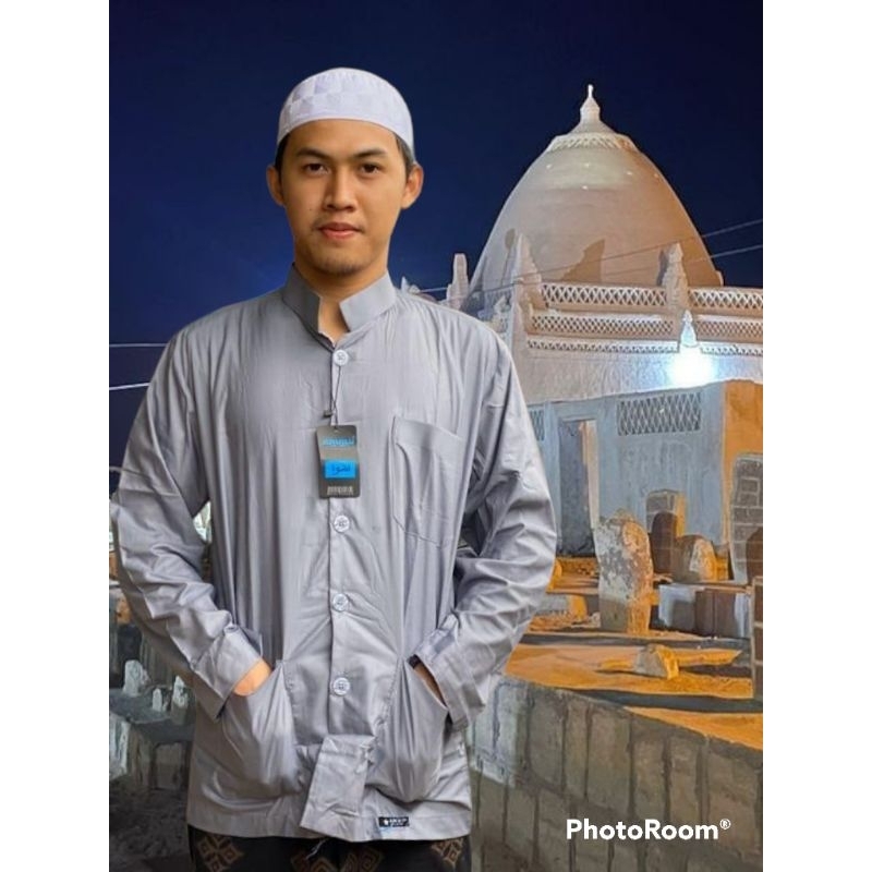 PakaianPria_Koko Ammu Asli_Baju Atasan pria_Baju muslim keren_Glosir koko ammu