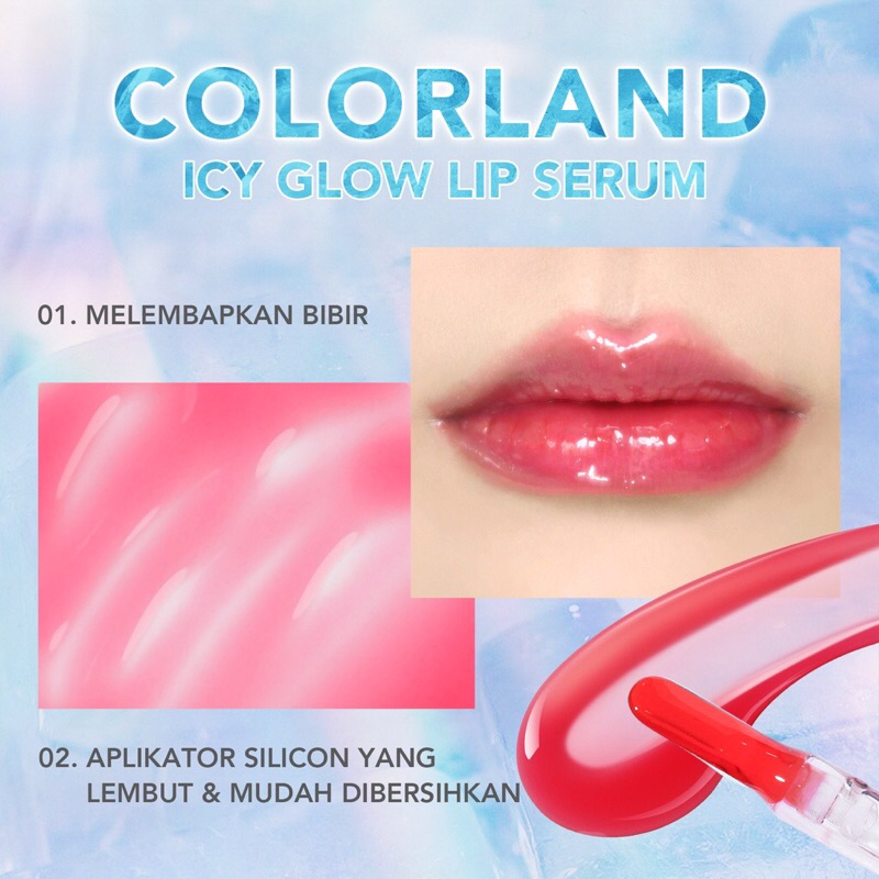 [BISA COD] YOU Colorland Icy Glow Lip Serum - Lip Serum You - You Icy glow - Lipstick YOU