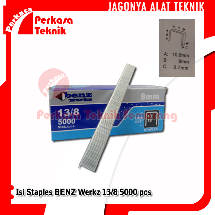 

BENZ Isi Staples Jok Tangan Manual Refill Gun Tacker R23 13/8 8mm
