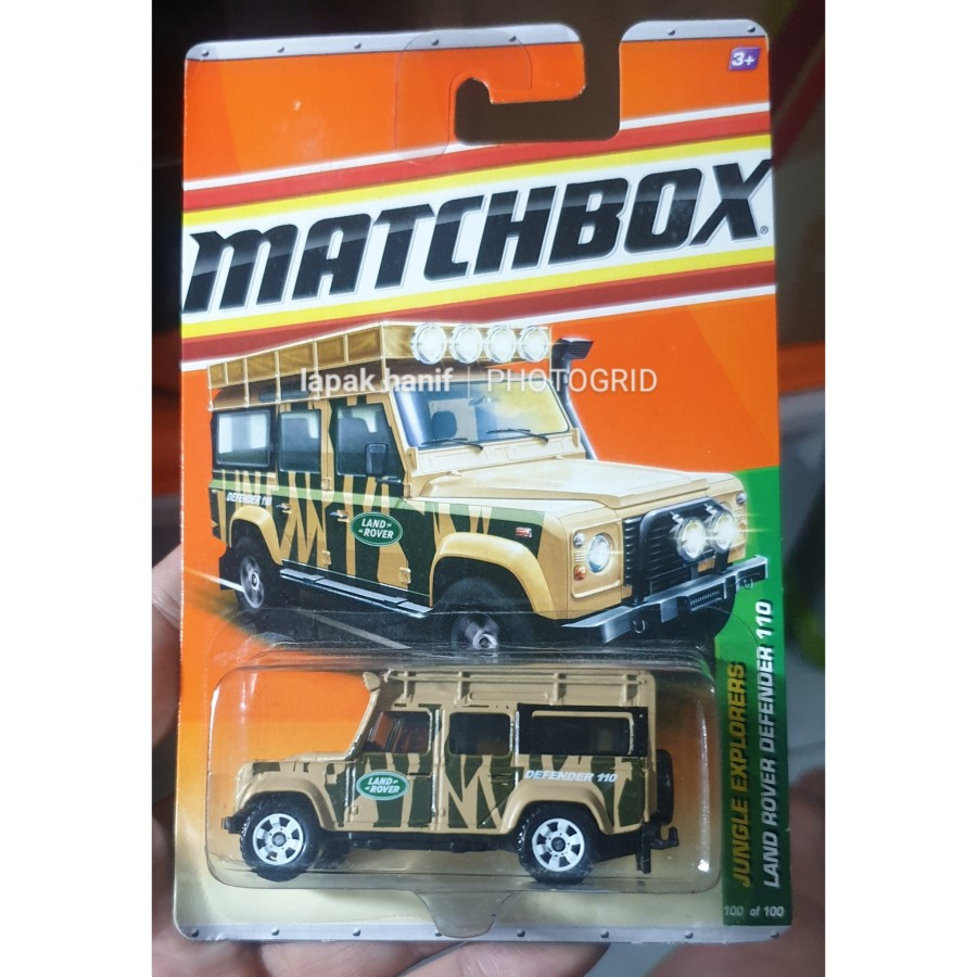 matchbox mbx land rover defender 110 jungle explorers