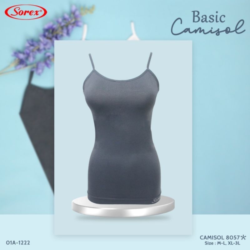 Sorex Camisol kamisol Wanita 8057 Basic Tanktop Tali Kecil