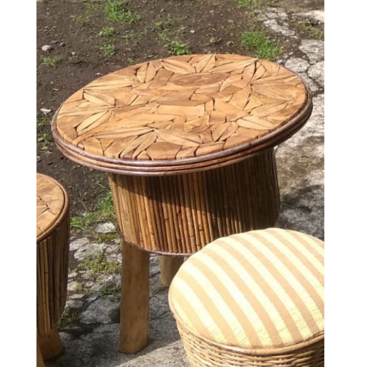 Mita Coffee Table - meja rotan - rattan table