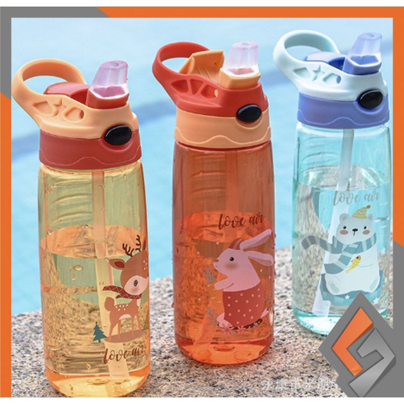 Botol Minum Anak Karakter ( Tanpa Tali ) 550mL