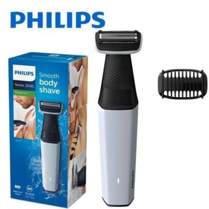 ALAT MESIN CUKUR SHAVING BULU RAMBUT TUBUH BADAN MOUSTACHE BEARD BODY GROOM SHAVER TRIMMER GROOMING PHILIPS BG 3005 BG3005 KETIAK KAKI TANGAN HIDUNG KUMIS JENGGOT JANGGUT BREWOK ELECTRIC ELEKTRIK BISA DICAS ULANG RECHARGEABLE DICUCI ANTI KARAT ORIGINAL