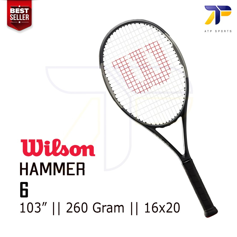 Raket Tenis Tennis Racket Wilson Hammer H6 H 6 260 Gr Gram 103 " Inch 2023 Beginner Pemula