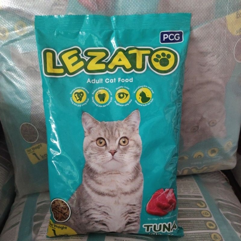 grab gojek lezato 10kg repack makanan kucing