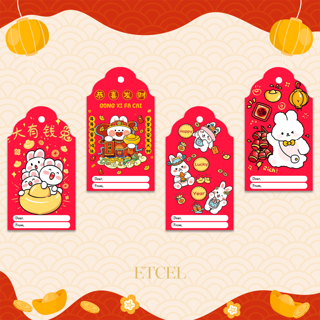 

Hang Tag Imlek / hang tag Sincia / hang tag CNY / CNY tag / CNY hangtag besar isi 24pcs