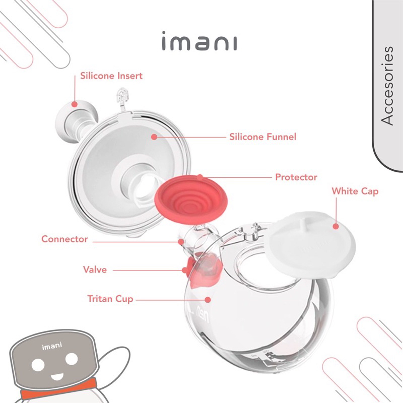 ORIGINAL Handsfree Imani I2 Corong Handsfree Kit Corong 25mm insert 21mm