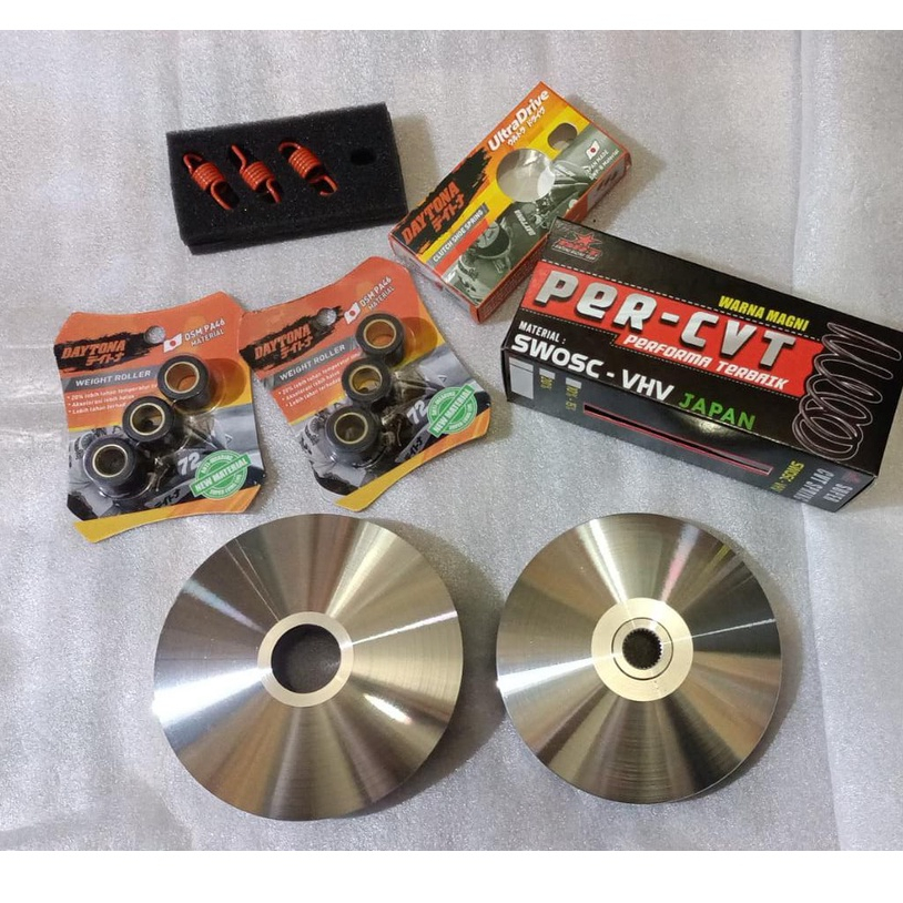 Promo Kirian CVT Beat esp Beat street Vario 110 esp Beat pop Scoopy esp Rumah roller pulley custom Beat esp 13.8 drajat Paket kirian cvt bet bit beat stater halus k44 by ghio motor