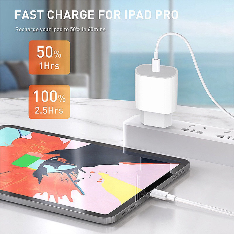 Charger IP Original PD 25 Watt Fast Charging+Kabel Usb type-c TO Lightning