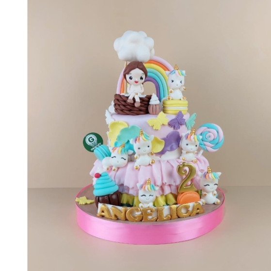 

UNICORN UK 20+15CM / BIRTHDAY CAKE