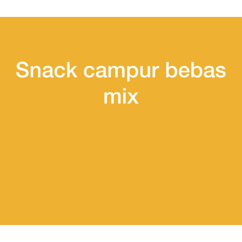 

snack campur bebas mix isi 8 snack free permen 15 biji