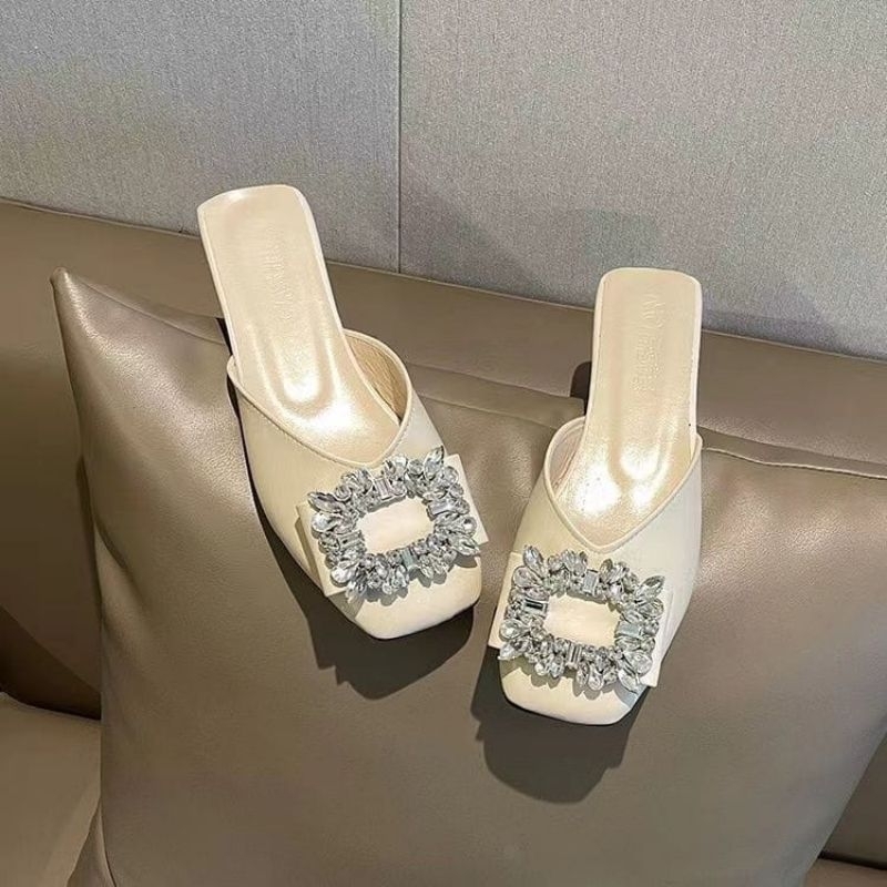 MYSTYLE Nora Korea Design Sandal Flat Fashion Wanita Import