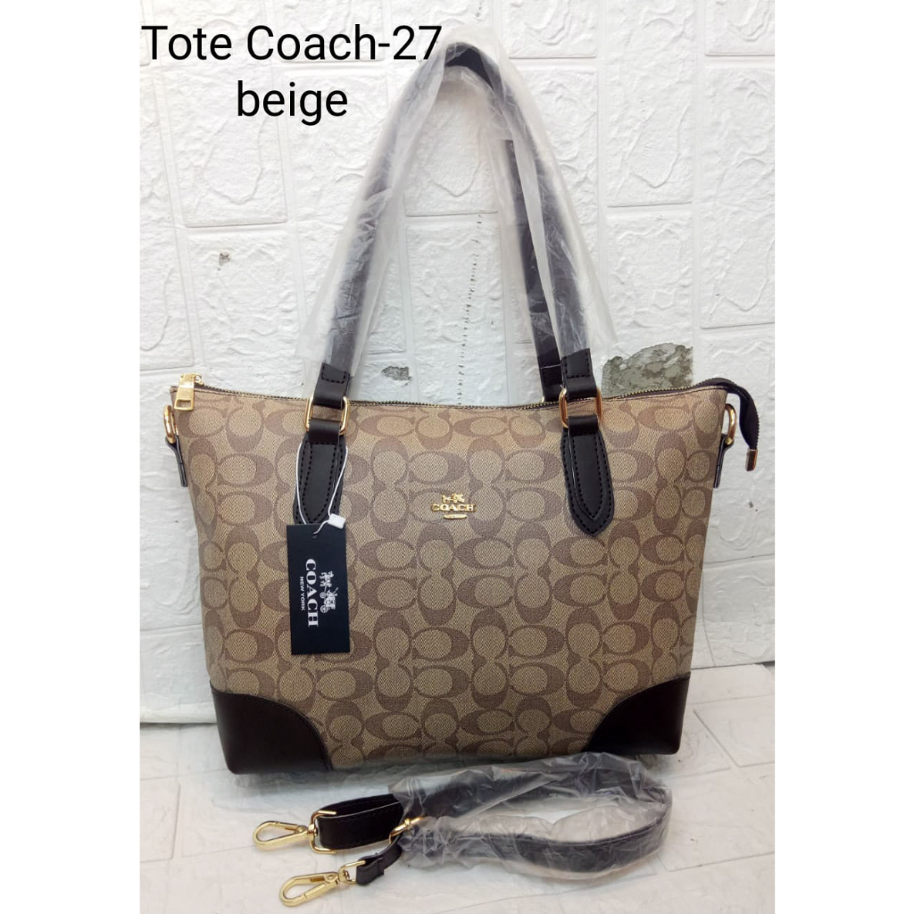 TOTE COACH TERLARIS. tas wanita coach signature premium material