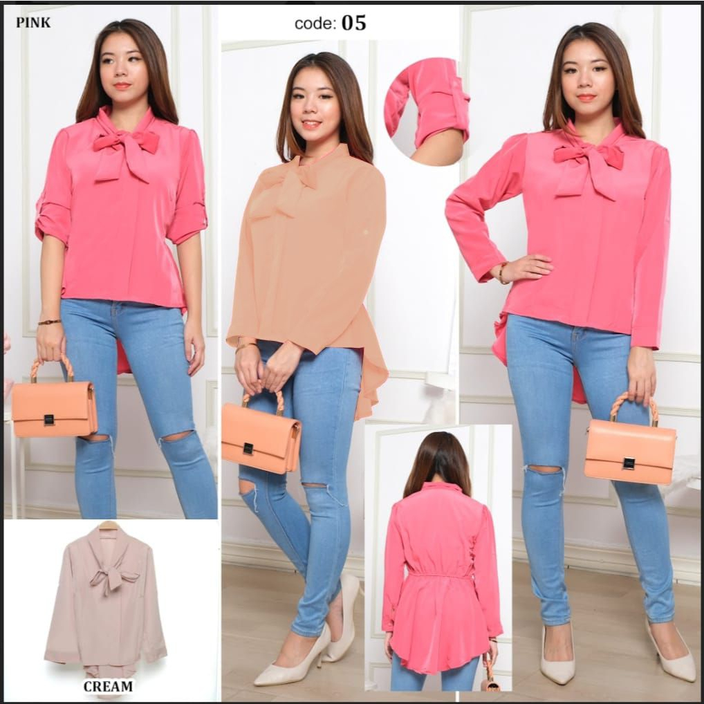 [Blouse Syfa RO] atasan wanita twiscon varian warna