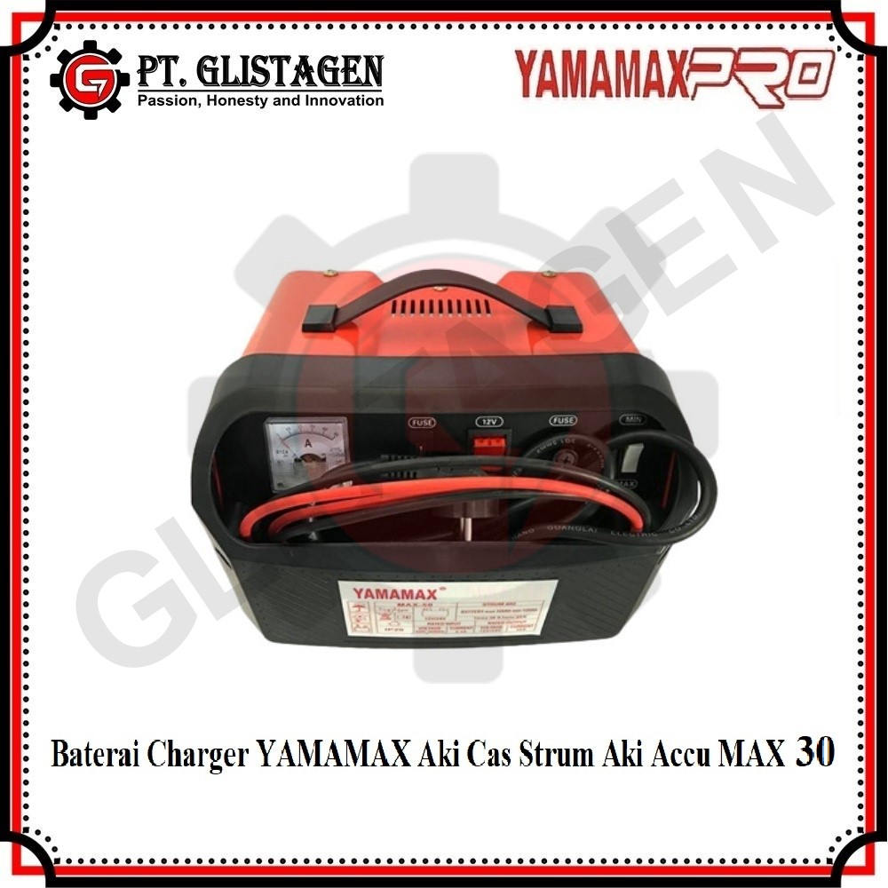 Yamamax Max 30 Batery Baterai Charger Yamamax Aki Cas Strum Aki Accu