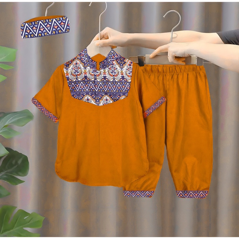 NEW FASHION SETELAN PAKAIAN BAJU KOKO MUSLIM BAYI ANAK MOTIF BATIK SNI USIA 6 BULAN-10 TAHUN BAHAN POLYMICRO BEST QUALITY TERBARU/ TRENDY SETELAN PAKAIAN BAJU KOKO MUSLIM BAYI ANAK LAKI-LAKI/ SETELAN PAKAIAN BAJU KOKO MUSLIM BAYI ANAK COWOK