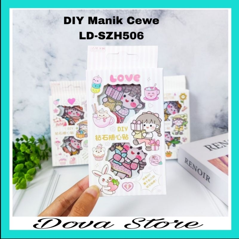 

PAKET DIY TEMPEL MANIK CUTE GIRL CEWE KREATIFITAS LD-SZH506 WARNA RANDOM