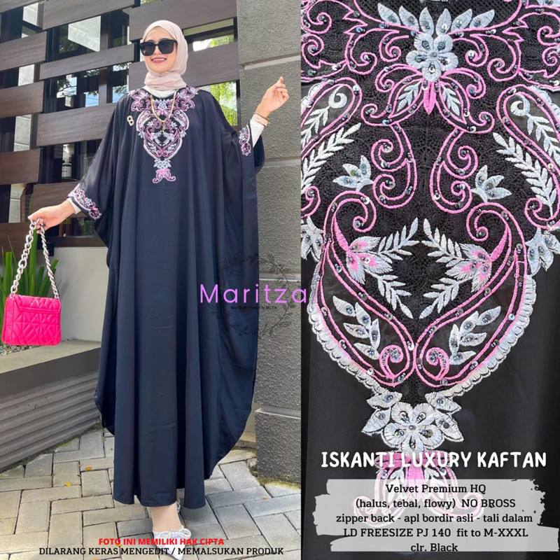 ISKANTI LUXURY  KAFTAN KAFTAN IDUL FITRI KEKINIAN
