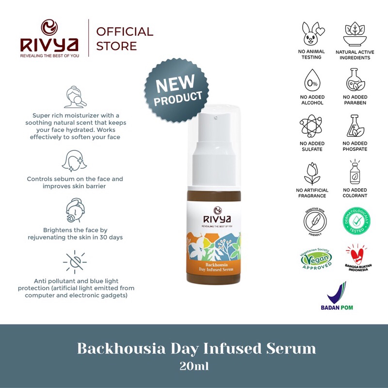 Rivya Backhousia Day Infused Serum 20ml