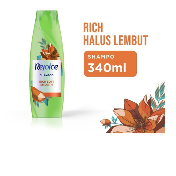 Shampoo Rejoice Rich Soft Smooth dan Anti Ketombe 340ML