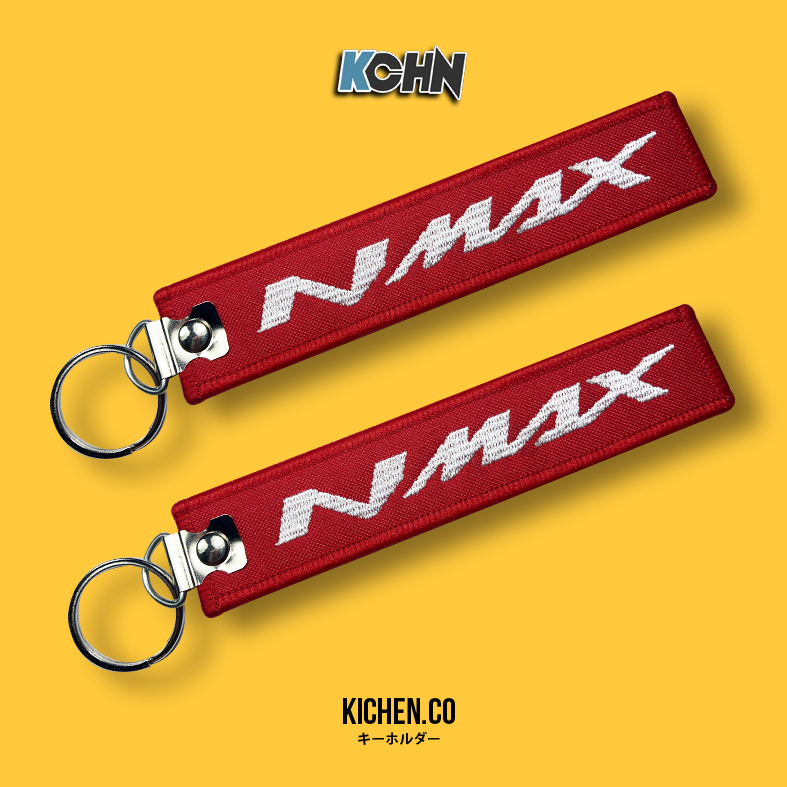 NMAX Keytag Gantungan Kunci Motor Tas Nmax Merah