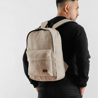 I Quit Tas Ransel Kasual Laptop Pria Wanita Kanvas Klasik | Backpack Sekolah Kerja Simple Basic Almo