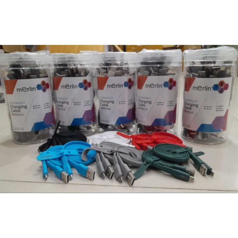 Kabel USB Jelly  UltraFAST Charging Cable Merlin 100Cm