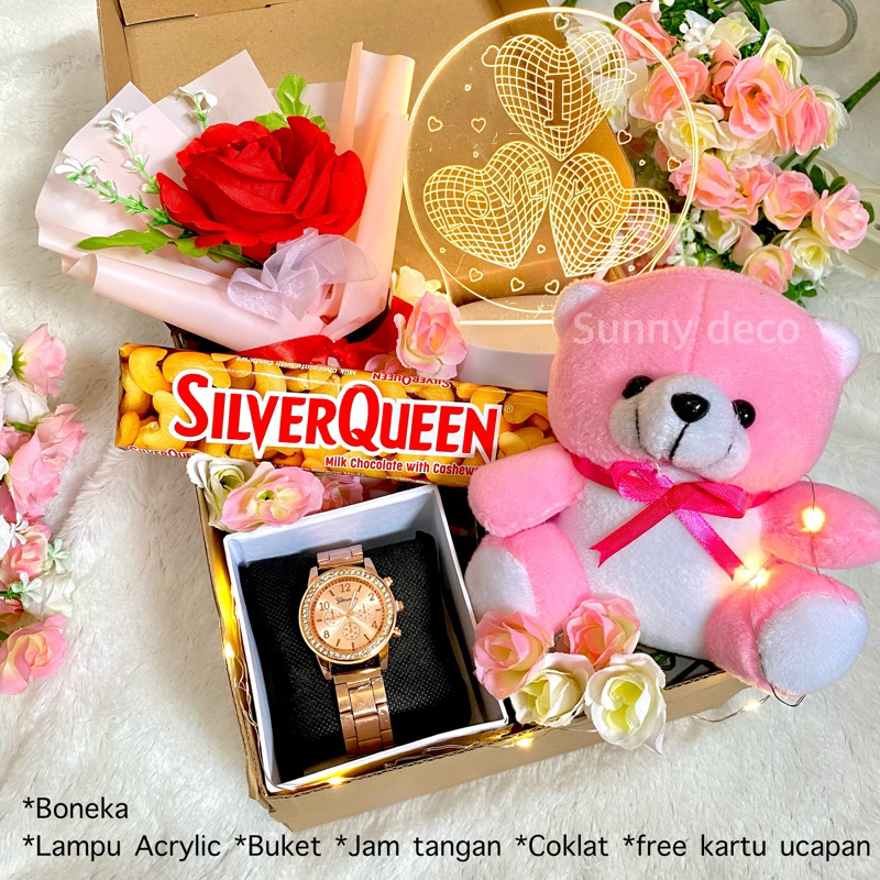 (READY) KADO ULANG TAHUN CEWEK HADIAH ANNIVERSARY KADO VALENTINE Hamper kado giftbox cewek hadiah ulang tahun wanita hampers ultah kado pernikahan wedding Buket ulang tahun kado cewek hadiah giftboxbirthday kado pacar boneka Teddy bear hampers jakarta