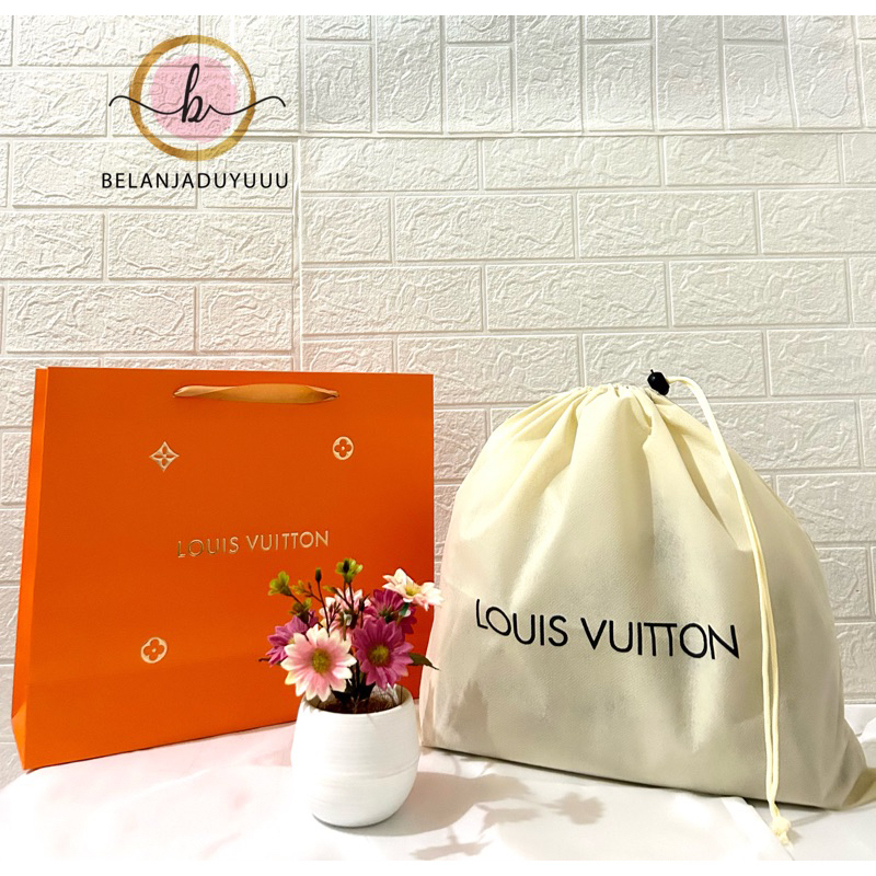 Paper Bag Louis Vuitton Import Tebal Pembungkus Kado Branded