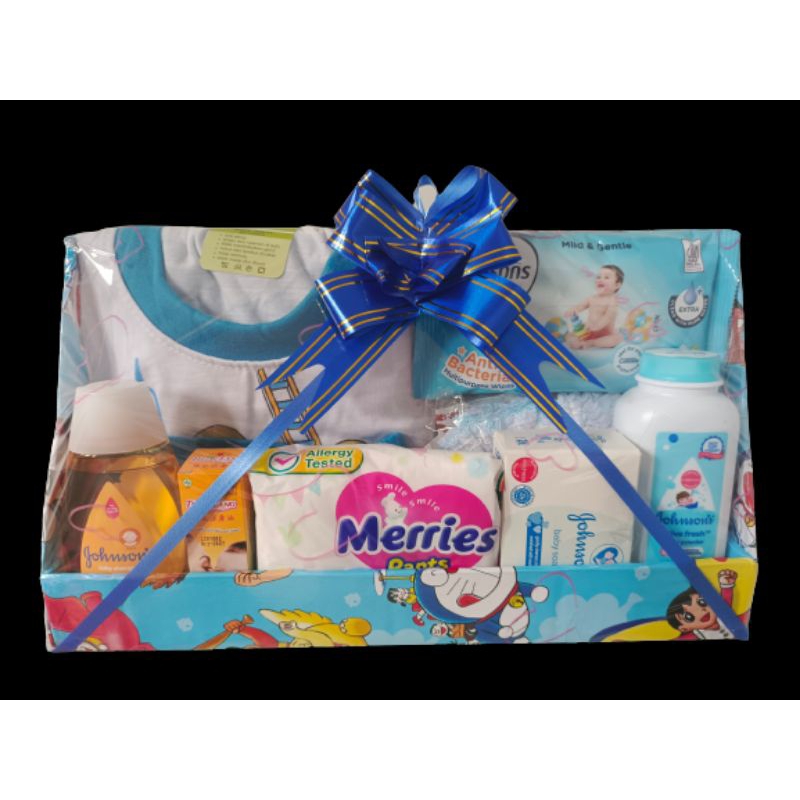 parcel kado bayi laki laki perempuan murah dan lengkap set box  baby