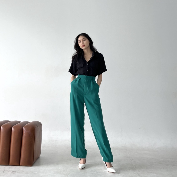 Amber Pants PART 2  / Celana Wanita Korea / Celana Panjang Kulot / Casual Pants
