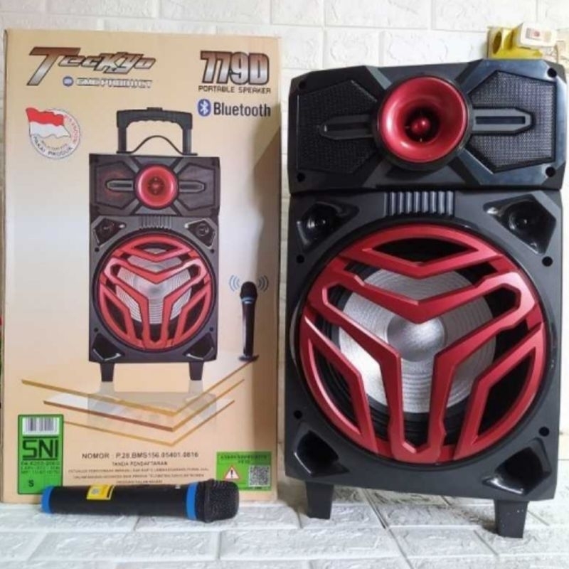 GMC Teckyo Speaker Portable Bluetooth 10 Inch 779D