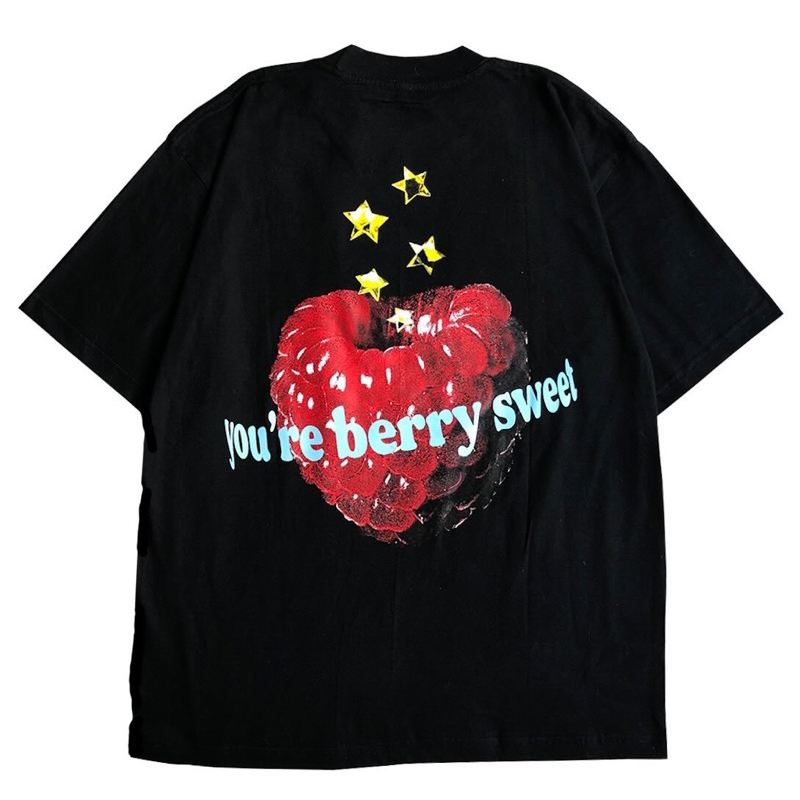[ORI] Oversized Chambredelavain - Raspberry black Kaos Pria