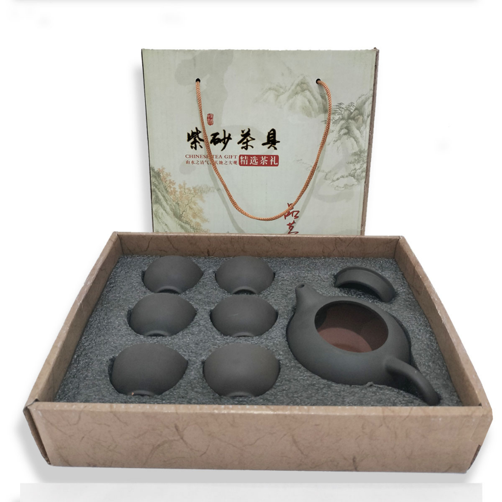 NEXXIO CHINESE TEAPOT SET CERAMIC 6CUP CANGKIR SET TEH CHINA TRAVEL SET TEKO CANGKIR TEH SET