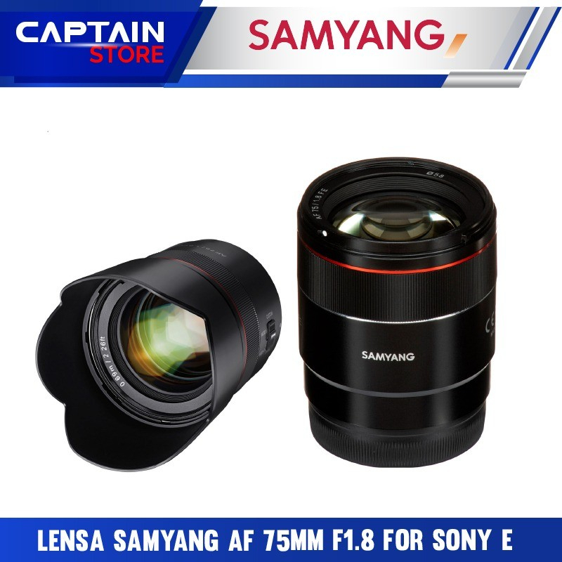 Lensa Samyang AF 75mm F1.8 For Sony E / Samyang 75mm F1.8 For Sony E