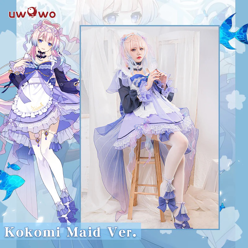Uwowo Maid Kokomi Genshin Impact Full Set Cosplay