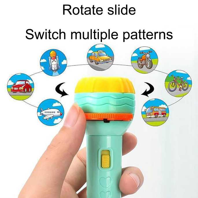 Senter Lampu Proyektor Mainan Anak - F0235 - 7RPJ0EGR Green