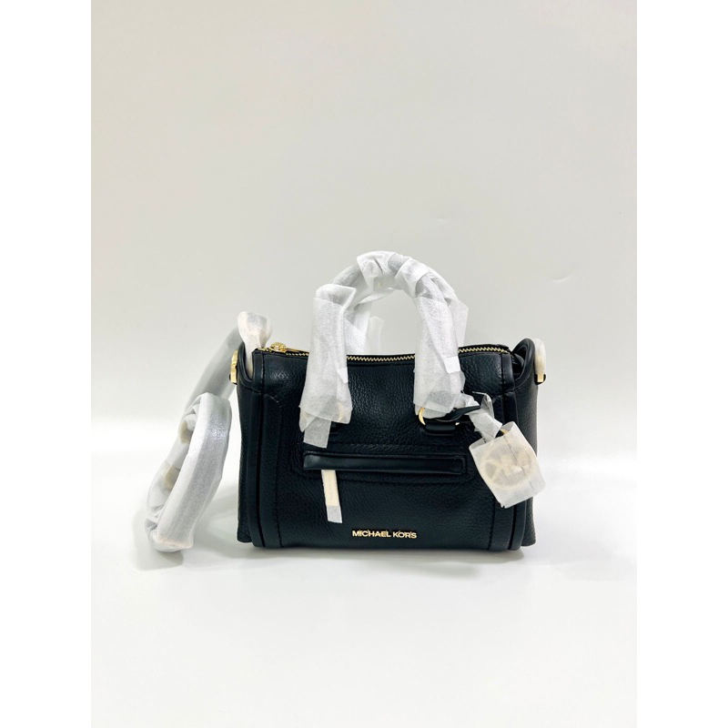 Mk Carine Extra-Small Pebbled Leather Satchel