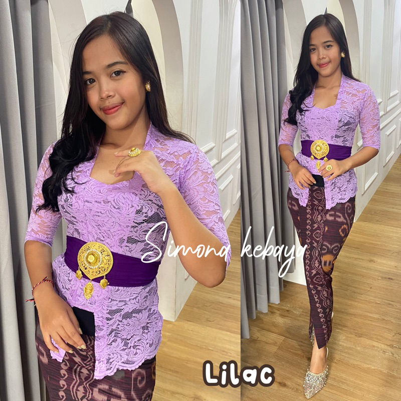 (kebaya saja) Kebaya Bali Jadi Sofia Stretch tangan 3/4