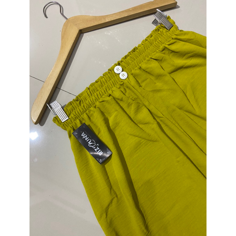 KULOT KANCING CRINKLE AIRLOW HIGHWAIST KANCING