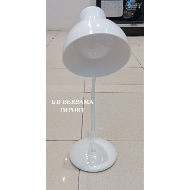 APA Cappy Lampu Meja led Rechargeable/Lampu Belajar 3 Warna - Putih