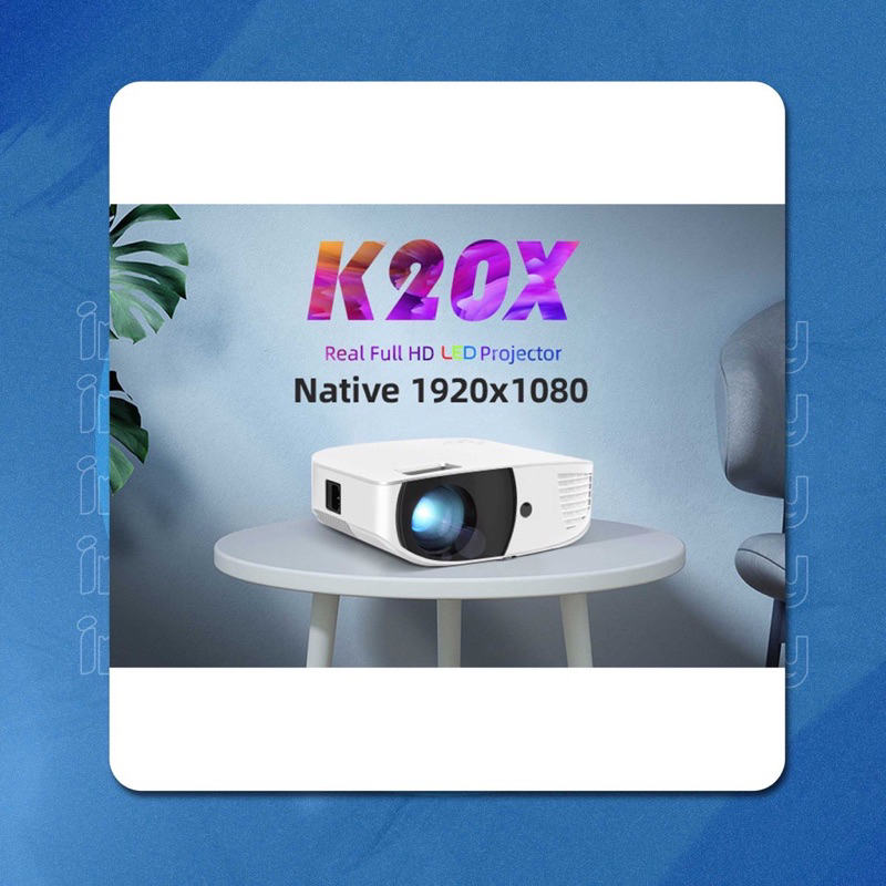 GARANSI 1 TAHUN K20X WiFi Byintek Proyektor 4K Full HD | Proyektor Profesional | Proyektor Portable 