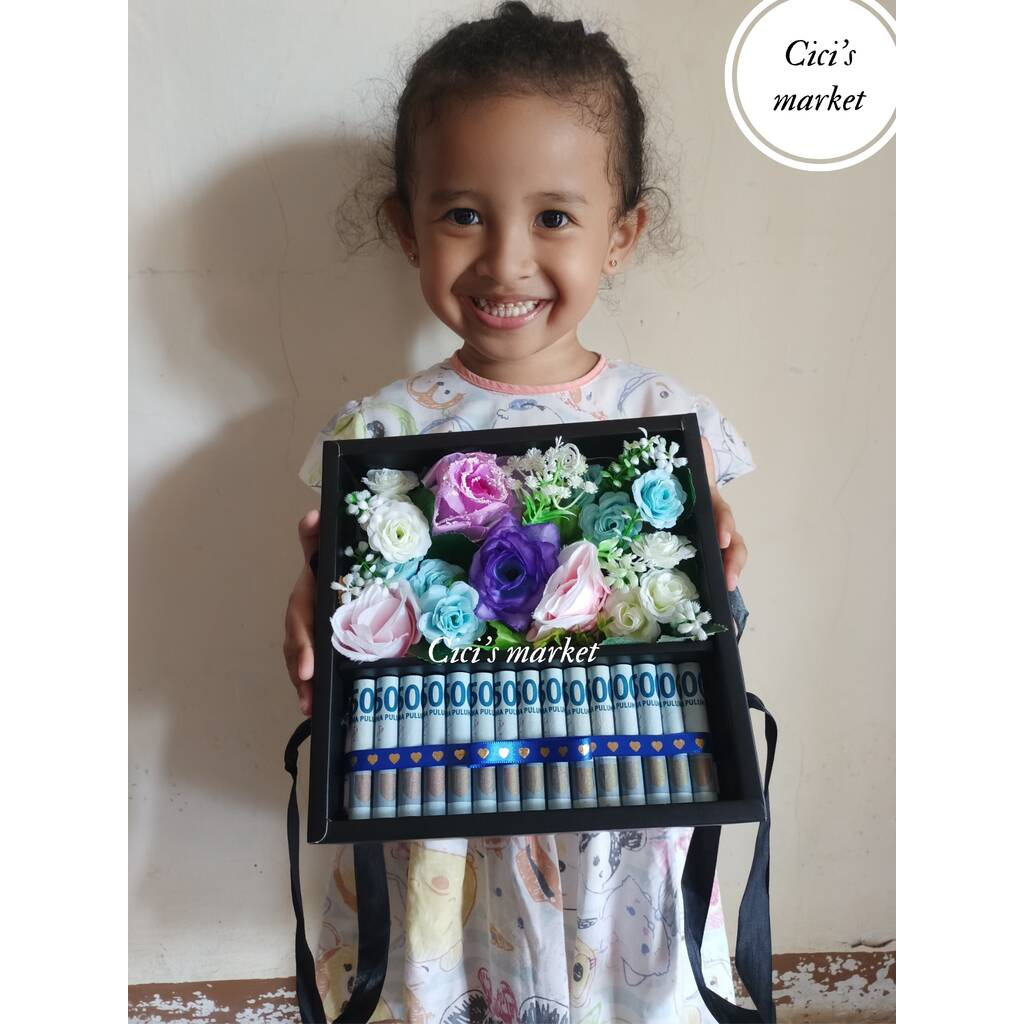 Hampers/ Money Box/ Money Flower box/ Kotak kado/ Kotak Kado uang