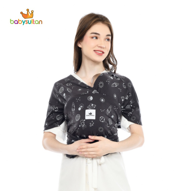 Gendongan Bayi Depan M Shape Motif 3in1 Instan Baby Wrap Premium dengan Sash Belt babysultan