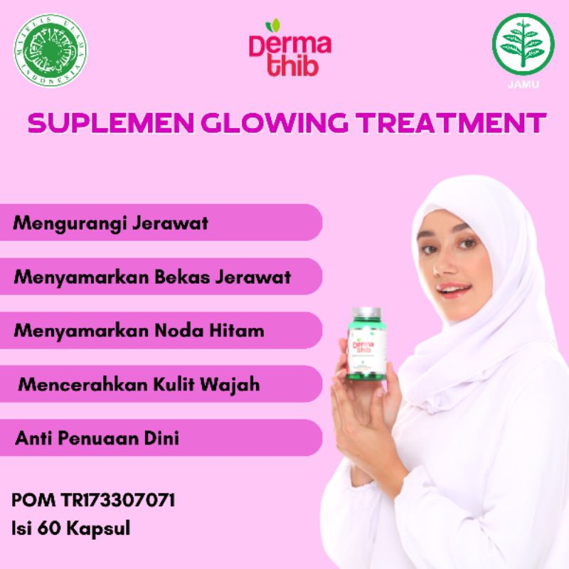 Dermatib Suplemen Obat Jerawat Diminum Isi 60 Kapsul / Dermatib Obat Jerawat dan Penghilang Bekas Je