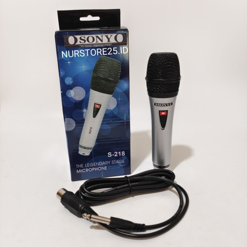 MIC KABEL SONY/MICROPHONE KABEL SONY S-218/MICROPHONE KABEL SONY KARAOKE PROFESIONAL/MIC X-BASS/MIC 